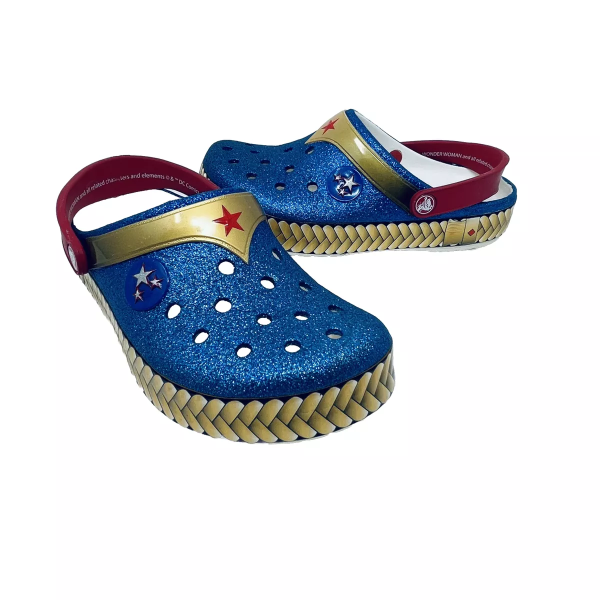 Crocband cheap glitter clog