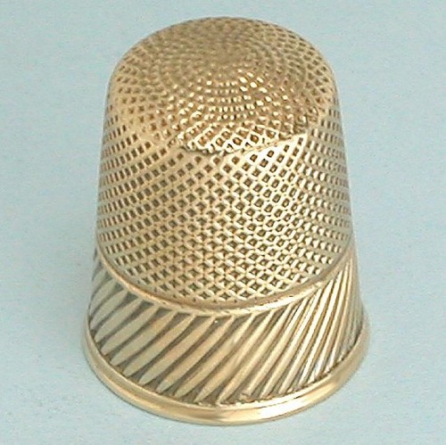 Elegant Antique 14 Kt Gold Thimble * Dutch Hallmark * Circa 1915