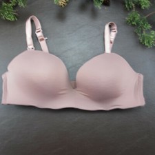 Auden Bra Size 38D Pink Nursing Bra Padded Wireless Clasp Back Adjustable