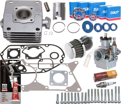 Zylinder 60cm3 Kolben Lager SKF Vergaser 21 Motorset TUNING für Simson S51 S61