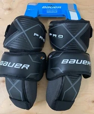 Bauer Hockey Goalie Pro Knee Guards | Supreme Thigh Leg Guard Garter Belt INT