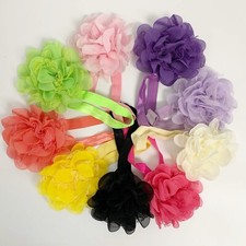 Flower Stretch Multicolor Hairbands For Children Hair Accessoies Pack of 9