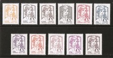 2013 Série COMPLETE  n° 4763 à 4773 Marianne de CIAPPA  Neufs** LUXE MNH