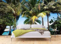 Schlafzimmer Tapete Wandkunst Tropische 360X270Cm Mit Kleber Erwachsene GrüN