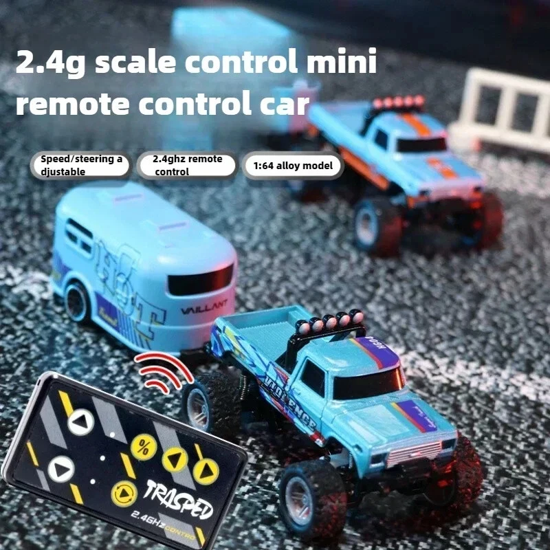 1:64 Metal RC Car Remote Control Drift Car Toy Mini Off-road Racing Cars  Gifts - Image 4 of 4
