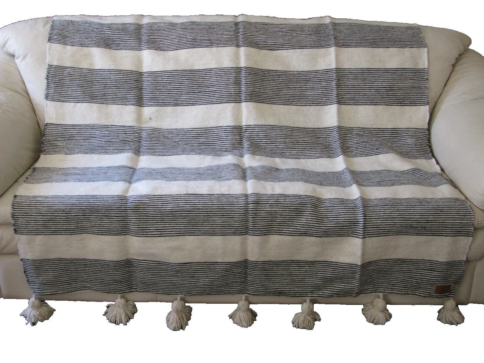 Geometric 100% Wool Bed Throws