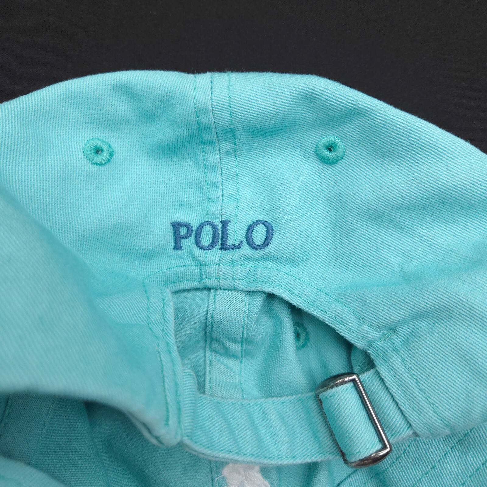 NUOVO! POLO RALPH LAUREN AQUA BLU TIE TINTURA BIG PONY BERRETTO DA BASEBALL CINESE UNISEX