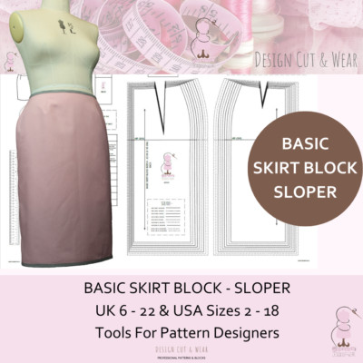 BASIC ROCK BLOCKMUSTER GR. 8 BIS 22 Design Your Own Patterns & Slopers!