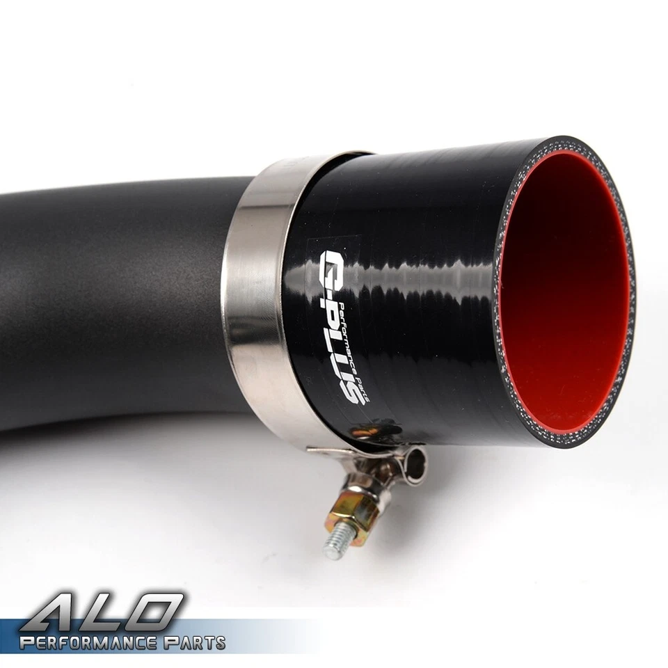 New Fit For Benz W212 E200 / E250 Aluminum Air Intake Hose Black + Clamps Kit - Image 4 of 4