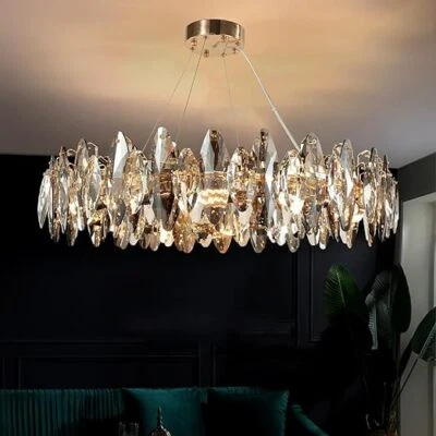 K9 Crystal Raindrop Chandelier for Dining Room, Kitchen, Living Room, Bedroom