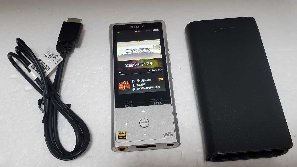 Sony Walkman NW-ZX100 128GB High-Resolution Audio Player Silver Used F/S