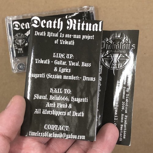 DEATH RITUAL Cassette Tape TURKISH BLACK METAL LIMITED EDTION DIABOLOUS - Picture 5 of 7