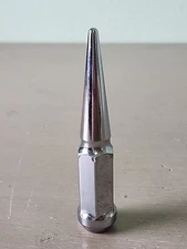 Chrome 14x1.5 Spike Lug Nut Bullet 4.5" Steel K16