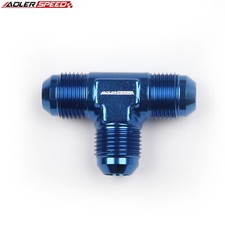 ADLERSPEED -8AN to 8AN to AN8 Male Flare Tee T-Piece Aluminum Fitting Blue US