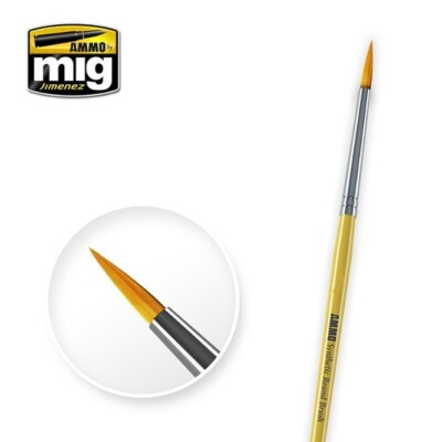 Ammo MIG A.MIG-8586 - 12 Synthetic Quarter Round Brush - Neu