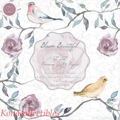 Craft Consortium Bloom Beautiful Double-Sided Paper Pad 12''X12'' 40/Pkg