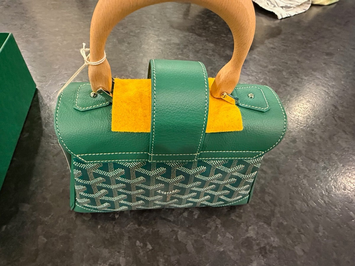 NEW Goyard Saigon Souple Mini Bag Purse Green -GENUINE | eBay