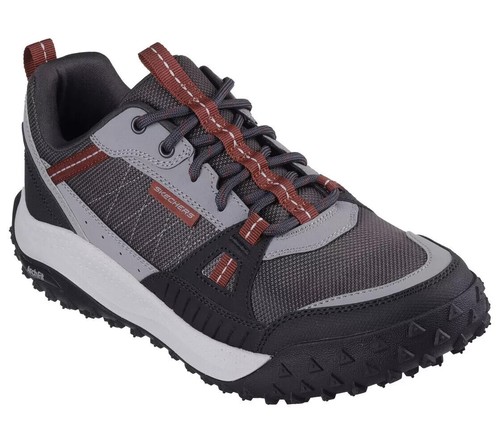 Herren Skechers Schuhe Outdoor Trail Arch Fit Sport Komfort Grau Schwarz Flex 237604 - Bild 2 von 6