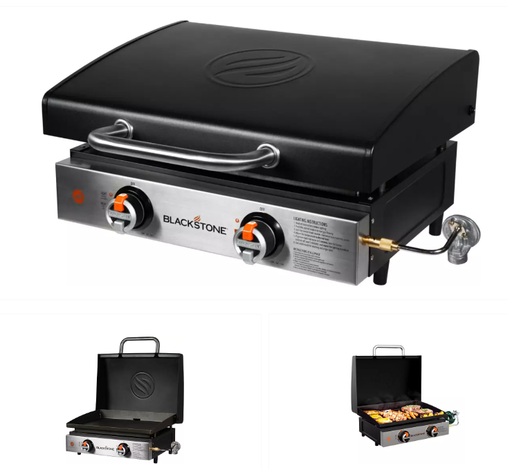Blackstone 1813 Tabletop Griddle with Hood 22" Black 717604018132 eBay