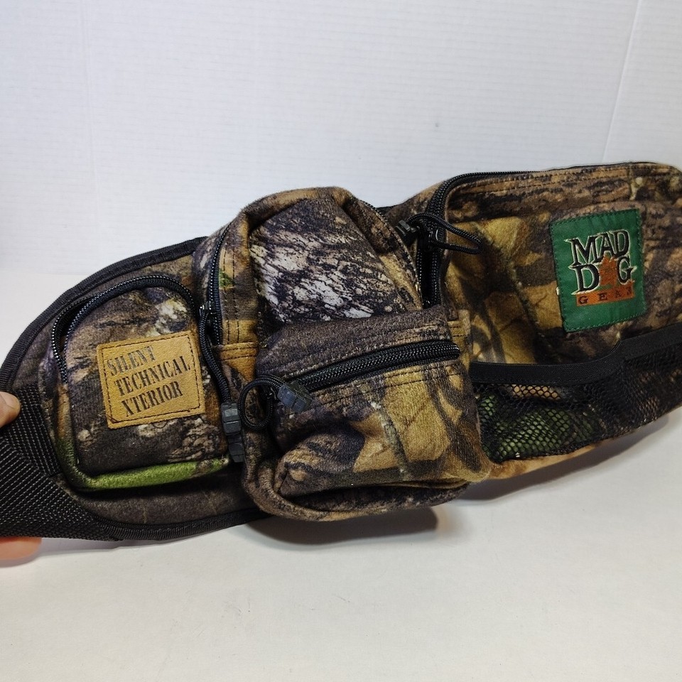 Mad Dog Gear Camo Fanny Waist Pack 7 Pockets Clip Bag Deer Hunting eBay