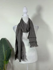 J ENVIE WOMENS Gray Colored Rectangle Scarf, Size One