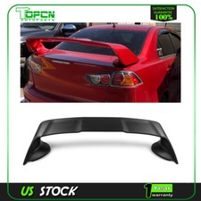 For 2008-2015 Mitsubishi Lancer Evo X Rear Decklid Spoiler Primered Black