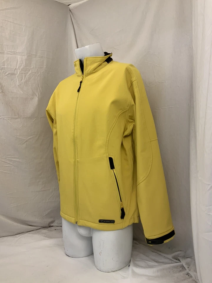 Chaqueta Zorrel Weather Series L Hombres Amarilla Poli Elástica Cremallera Completa YGI U1-15 Foto 4 de 4