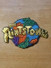 THE FLINTSTONES Cartoon Movie Advertising Iron on Patch Bedrock globe stone age