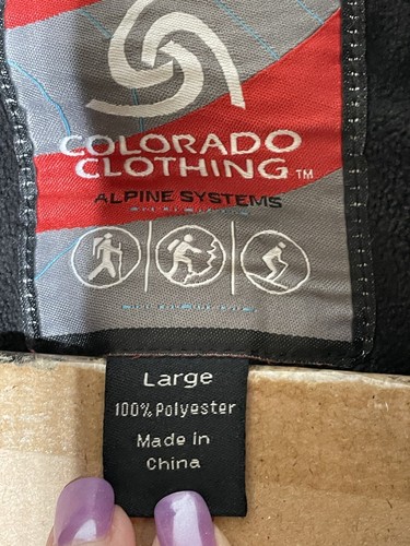 Colorado Clothing Navy Blue Lined Wind breaker Tech Series Jacket L - Picture 6 of 9