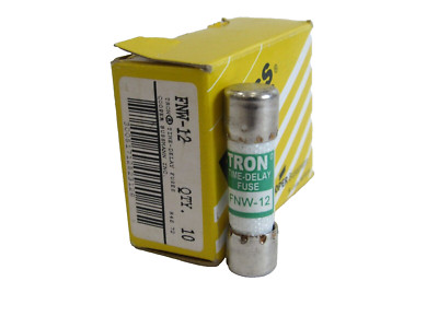 NEW LOT OF 10 BUSSMANN FNW-12 FUSES FNW12