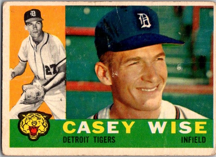 1960 Topps #342 Casey Wise Detroit Tigers