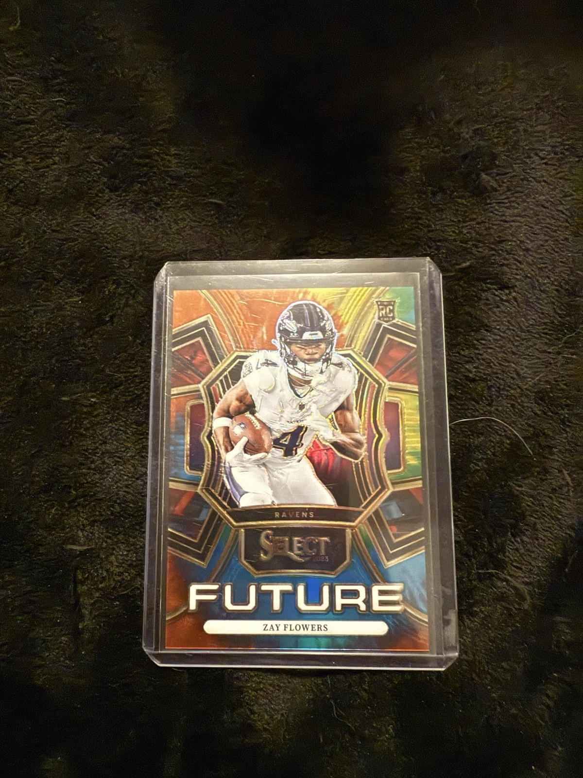 2023 Panini Select Select Future Zay Flowers #FUT-ZFL Tie-Dye Prizm /25 (RC)