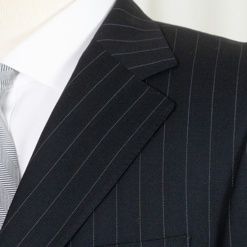 TUTA GUCCI Tom Ford epoca piatta anteriore testurizzata nera gessato come nuova 40 R - Foto 5 di 14