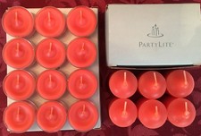 PartyLite GUAVA & PAPAYA Tealight & Votive Candles New LOT 18 NIB Fruit Retired