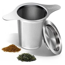 Extra Fine 18/8 Stainless Steel Tea Infuser Mesh Strainer with Large 1 Pack