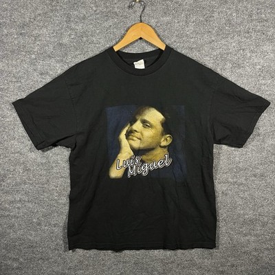 Luis Miguel Vintage T-Shirt Mens XL 90s Black Mexican Latino Pop Singer
