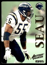 Junior Seau 1995 Action Packed #79 Chargers NFL READ FREE SHIPPING AutographDen