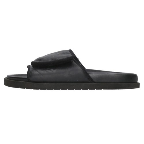 Louis Vuitton Miami Line Mule Monogram Leather Strap Rubber Sole Sandals Used 3e - Picture 3 of 7
