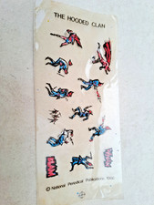 Vintage Action Transfer sheet 1966 Batman & Robin V Hooded Clan Cereal NPP
