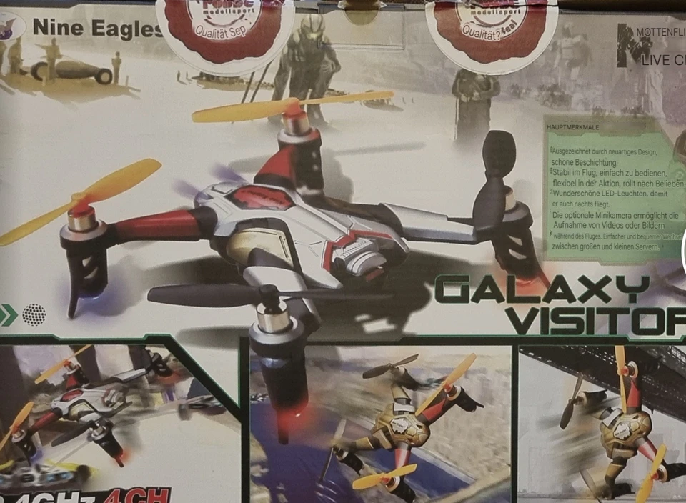 🌟NEU Nine Eagles Galaxy Visitor 1 Mini-Quadrocopter,  RTF Ready-to-fly🌟 - Bild 4 von 4
