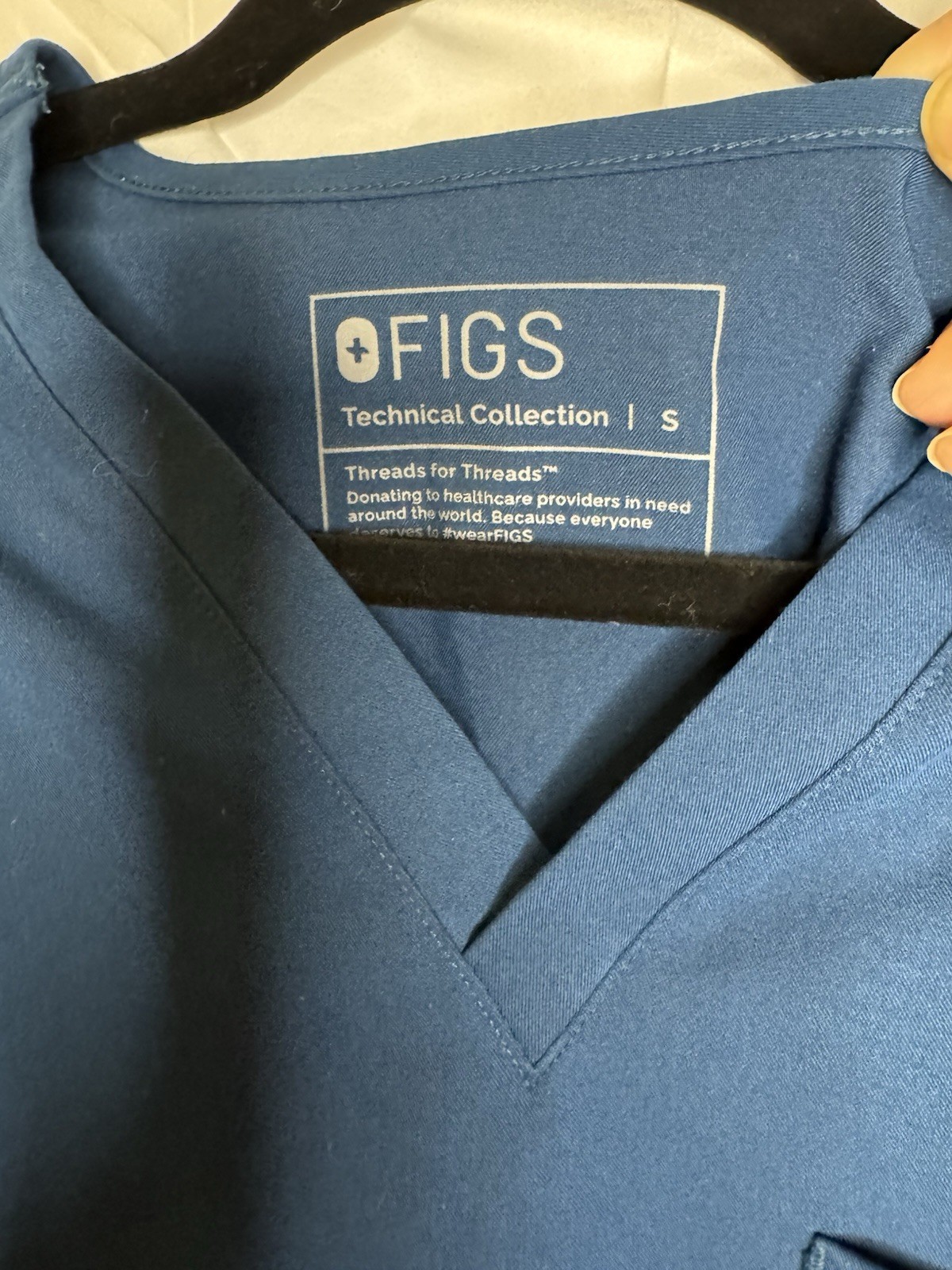 FIGS Technical Collection Blue Solid Medical Scru… - image 3