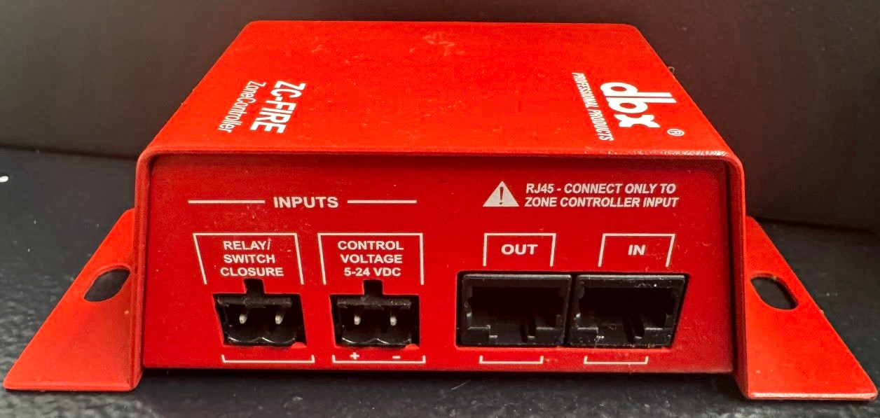 dbx ZC-FIRE Zone Controller Fire Alarm Interface Module for ZC Series Systems