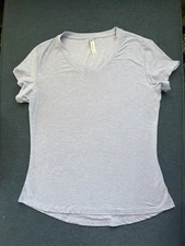 Ebb & Flow Women Blue/gray Short Sleeve T-Shirt M