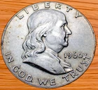 1960 Franklin Half Dollar (VF) 90% Silver