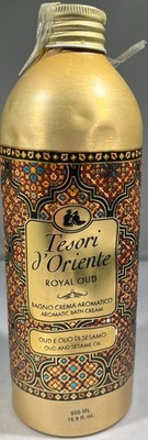 (DAMAGED) Tesori D'Oriente Royal Oud Aromatic Bath Cream Oud & Sesame Oil,16.9oz