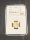 1999 American Eagle Gold Coin 1/10 Ounce MS 69