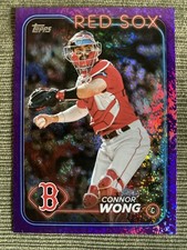 2024 Connor Wong Topps Series One Purple Foil /799 Boston Red Sox #104