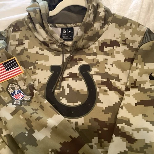 Indianapolis Colts Salute To Service Nike On Field Hoody! SZ 3XL Mint,flawless 