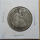 1875cc seated liberty half dollar VG