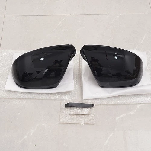 For Audi Q5 SQ5 Q7 2009-2015 Gloss Black Mirror Cover Cap w/o Side Assist